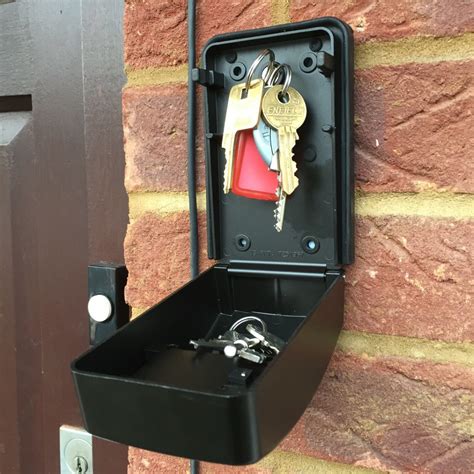 heavy metal outdoor combination lock box wall mount for key|wall mounted key boxes small.